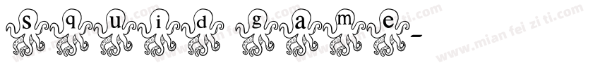 squid game字体转换